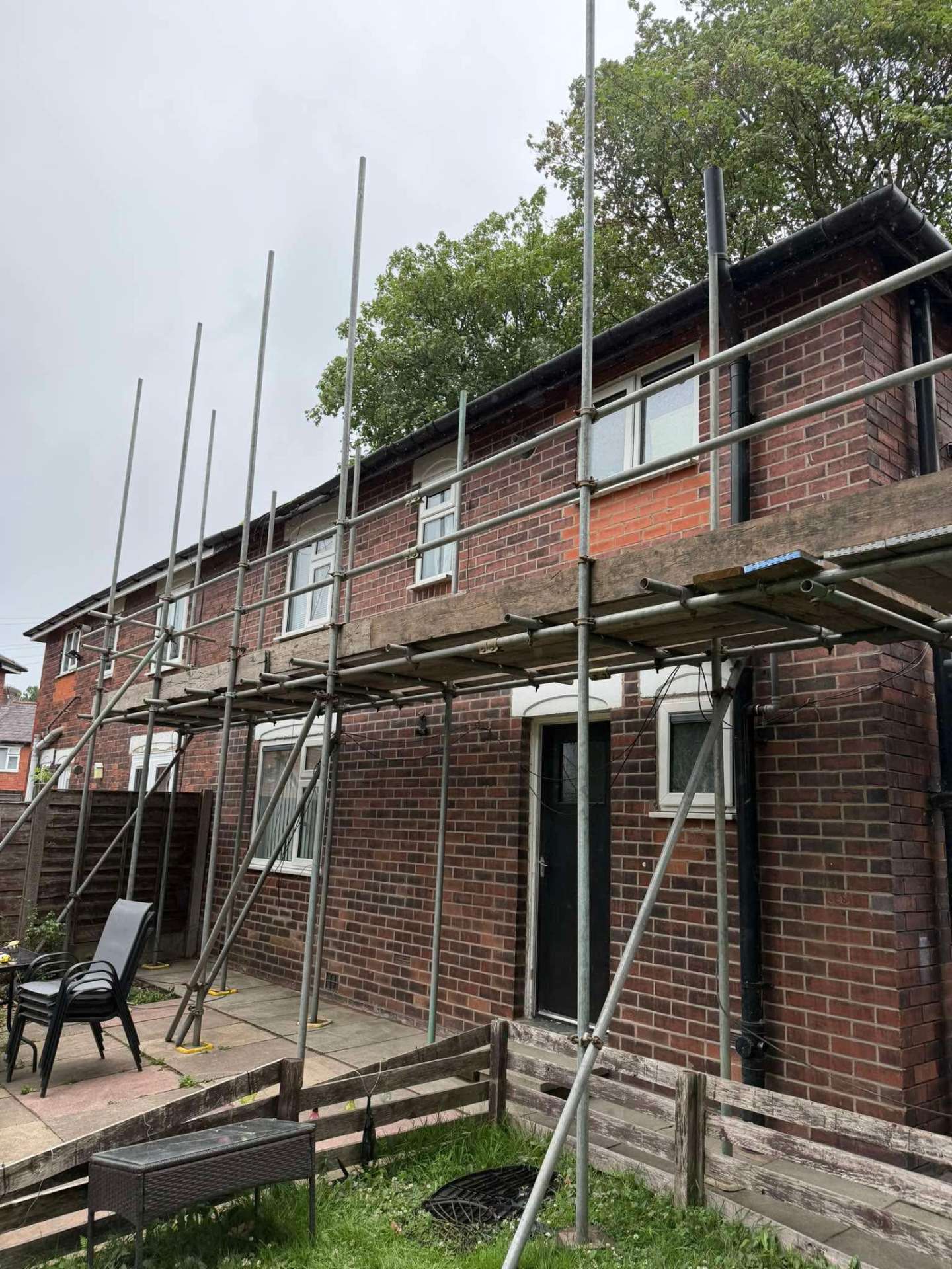Rear elevation repointing