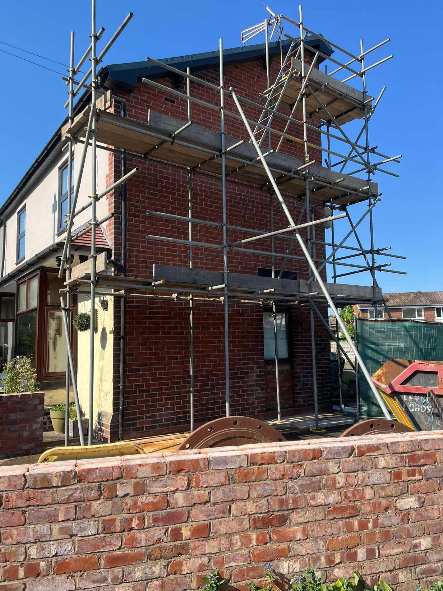 Full property repoint with scaffolding
